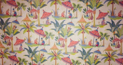 Exotic Monkey Linen Fabric